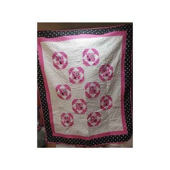 Handmade‎ Minnie Mouse Large Baby Blanket - Picture 1 of 5